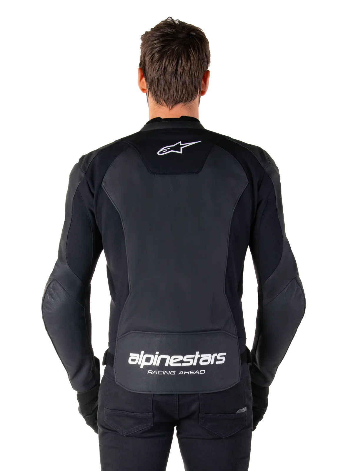 Кожено яке Alpinestars Faster V3 Black White