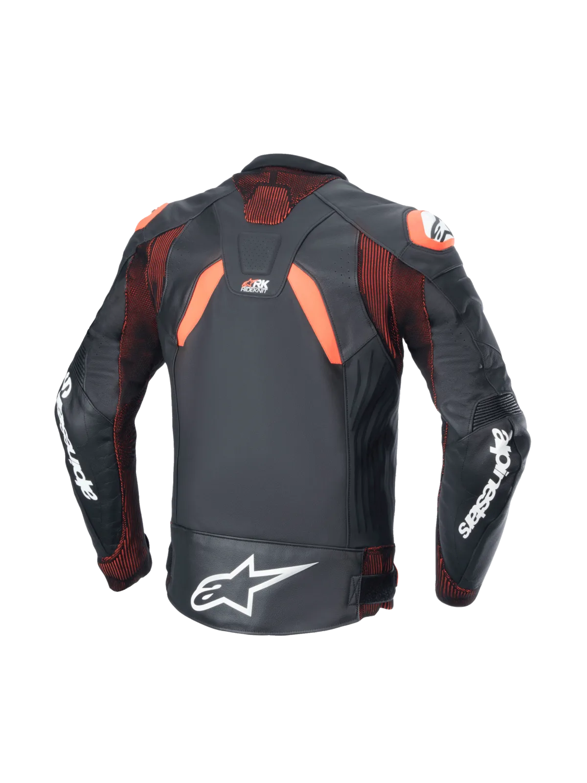 Кожено яке Alpinestars GP Plus R V4 Rideknit Black Red Fluo White