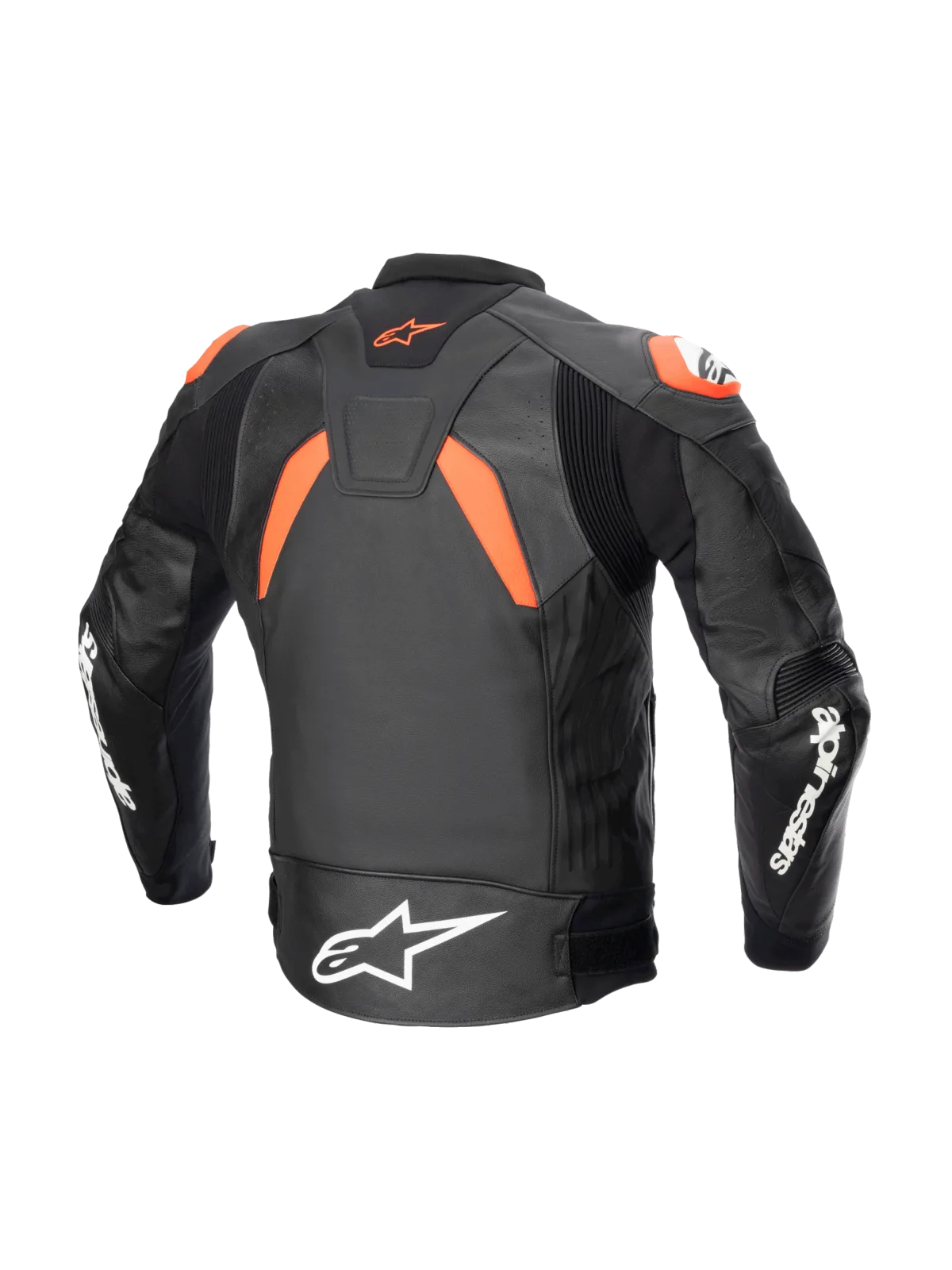 Кожено яке Alpinestars GP Plus V4 Black Red Fluo White