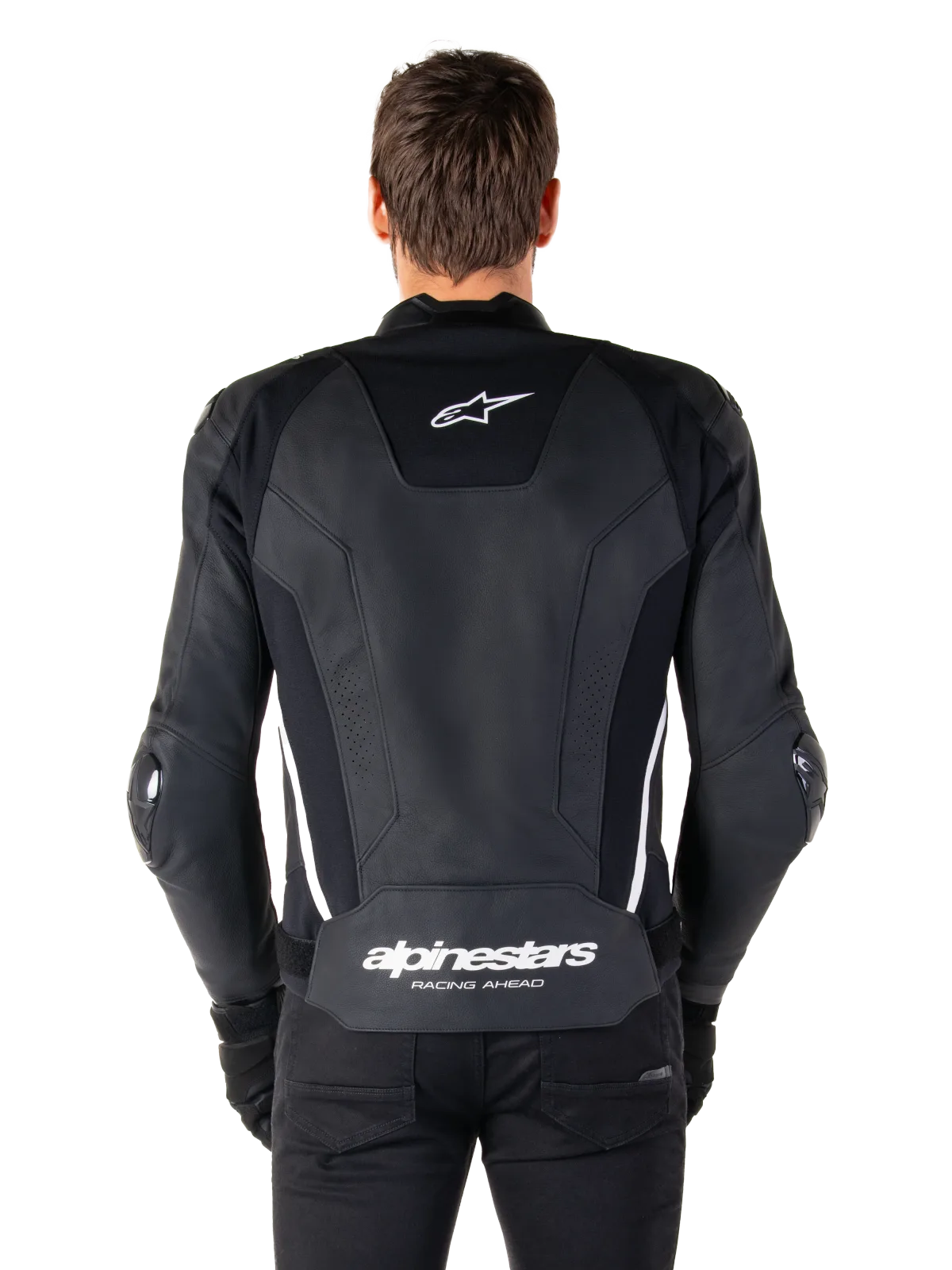 Кожено яке Alpinestars Missile V3 Black White