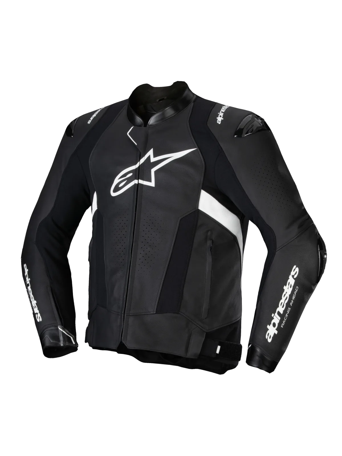 Кожено яке Alpinestars Missile V3 Black White