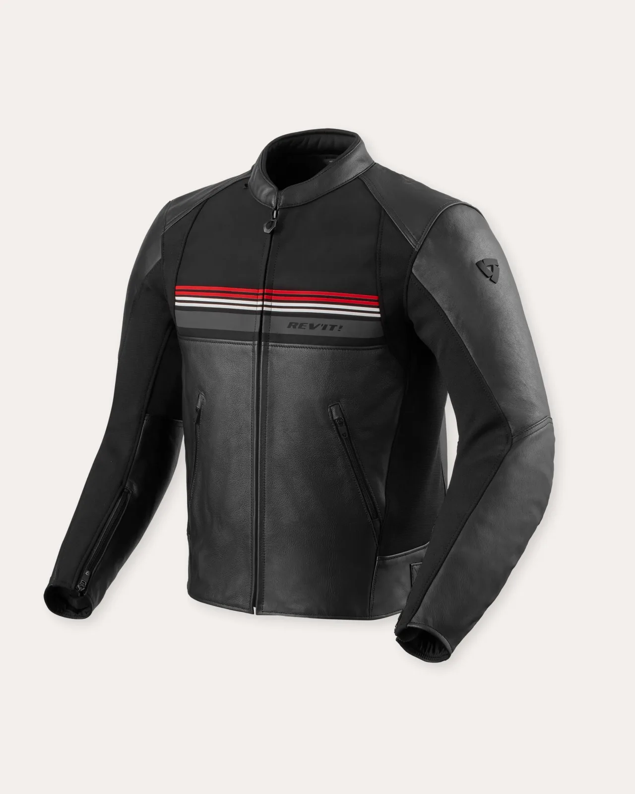 Кожено яке Rev'it Mile 2 Black Red