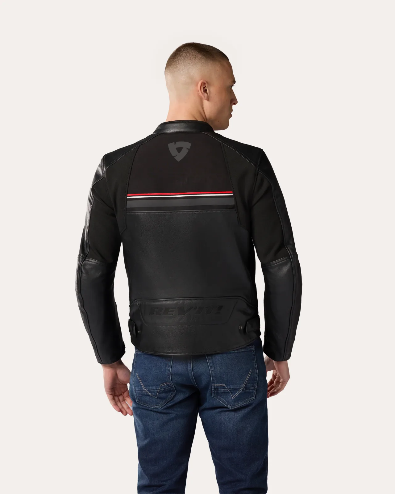Кожено яке Rev'it Mile 2 Black Red