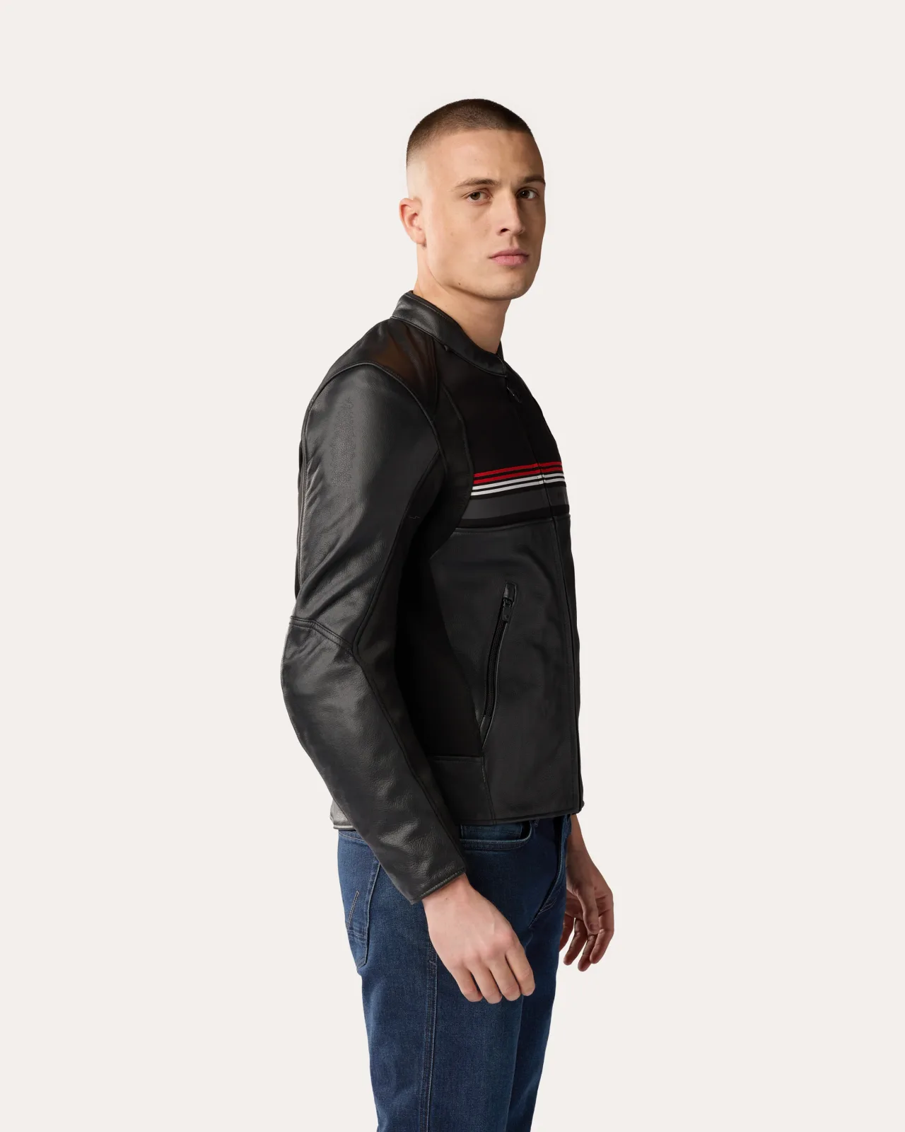 Кожено яке Rev'it Mile 2 Black Red