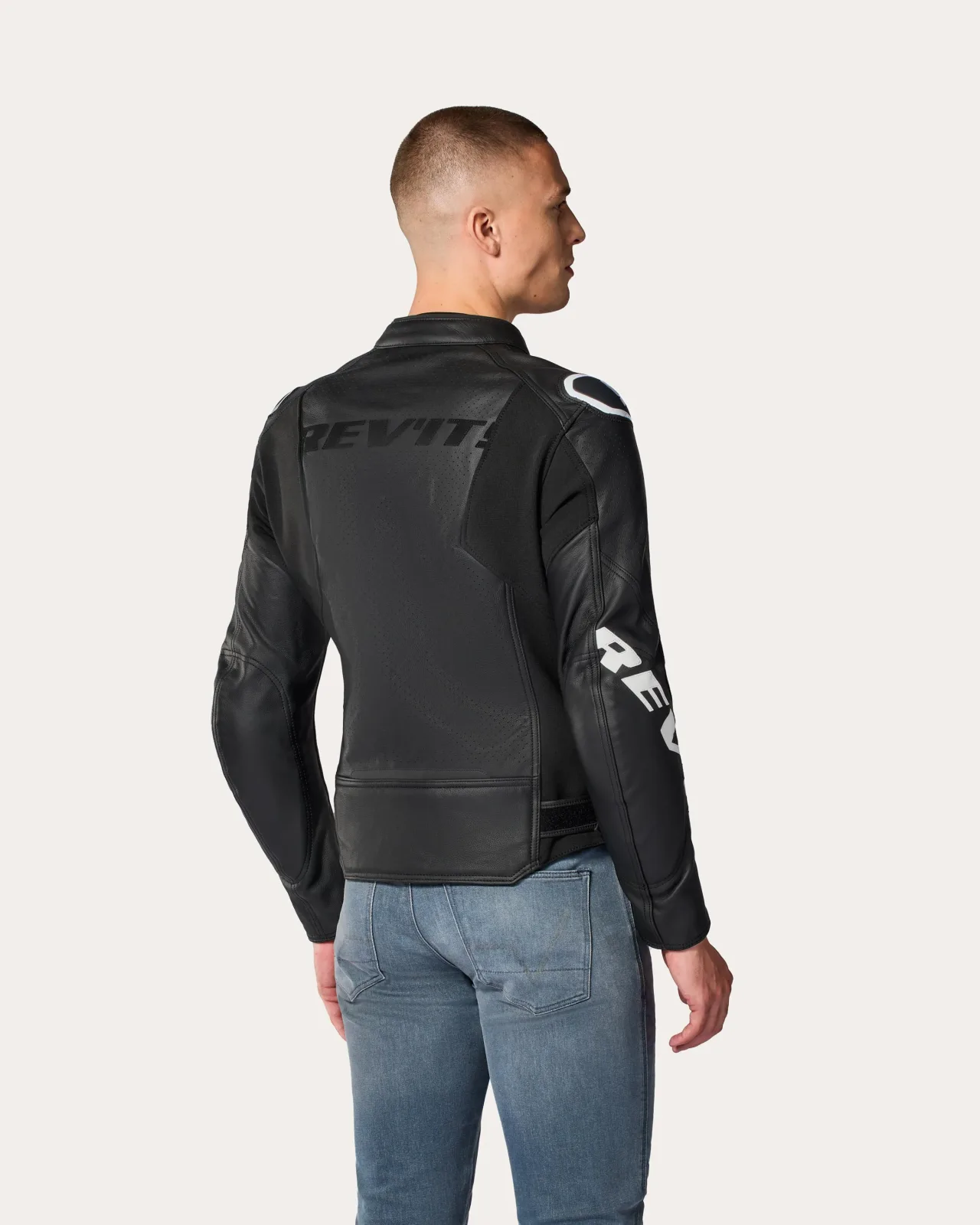 Кожено яке Rev'it Quadratic Black