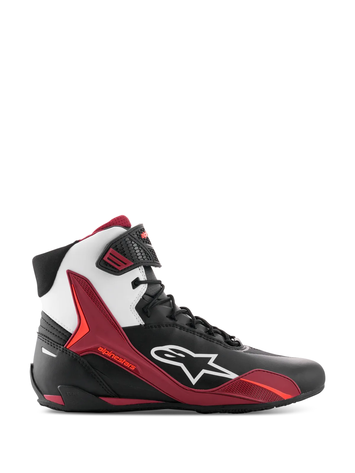 Мото обувки Alpinestars Faster-4 Black White Dark Red