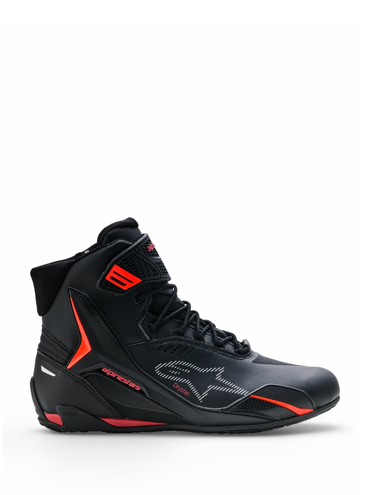 Мото обувки Alpinestars Faster-4 Drystar Black Rio Red Red Fluo