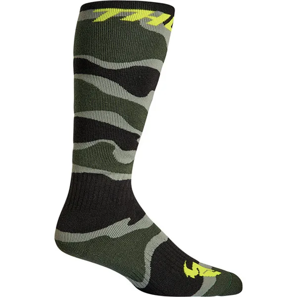 Мотокрос чорапи Thor MX Camo Green Acid