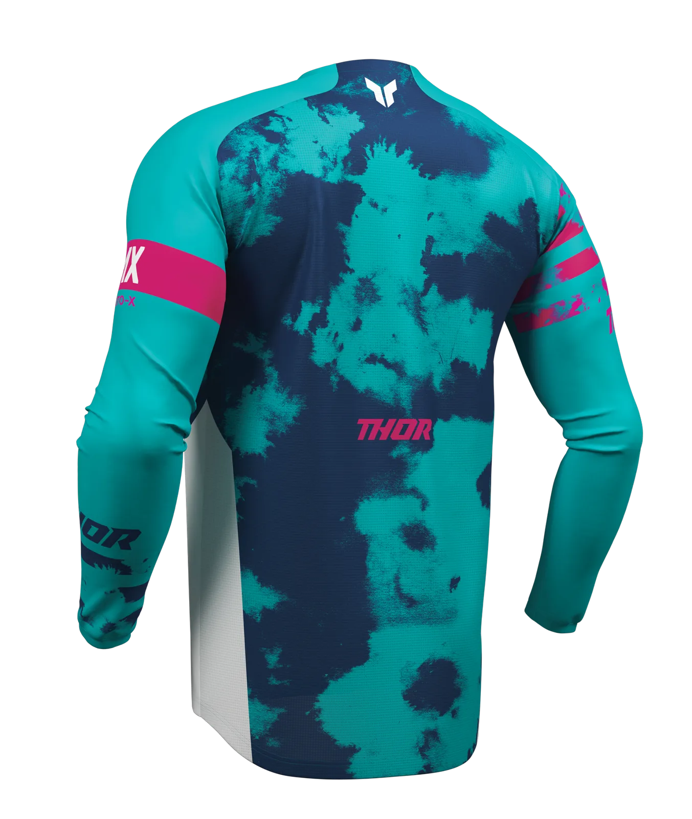Мотокрос джърси Thor Launchmode Bleach White Aqua