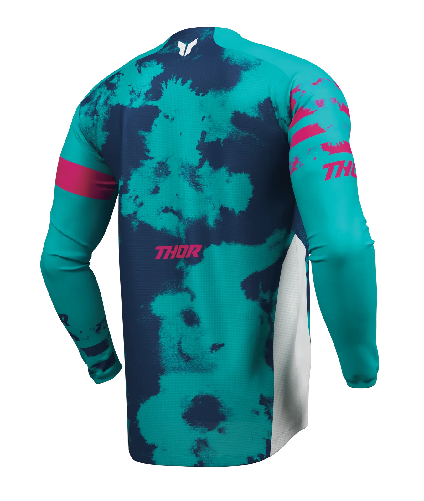 Мотокрос джърси Thor Launchmode Bleach White Aqua