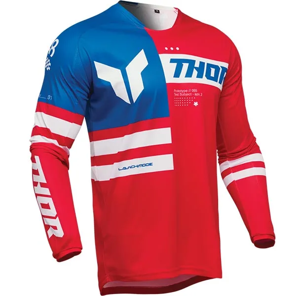 Мотокрос джърси Thor Launchmode Patriot Red White Blue