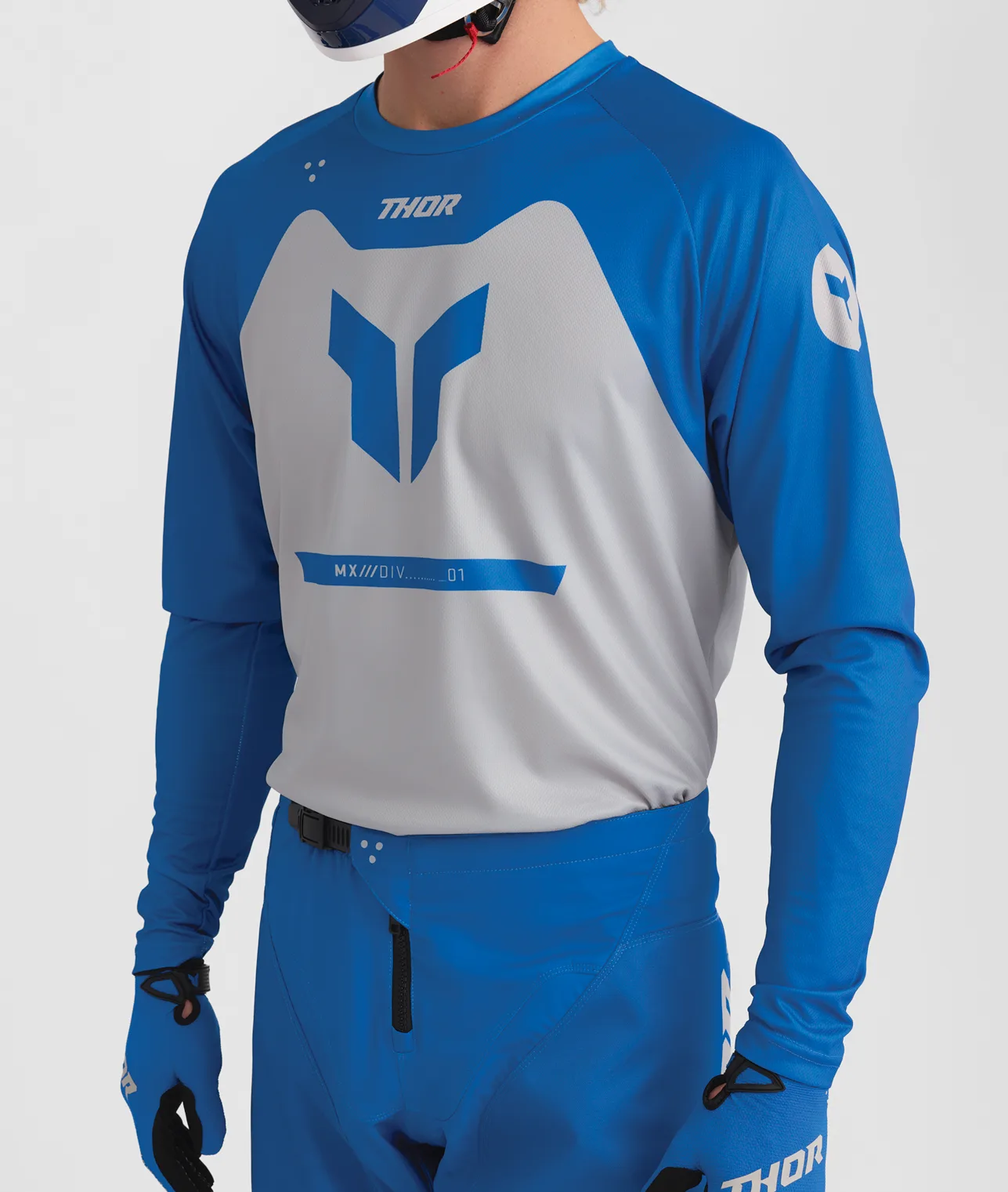 Мотокрос джърси Thor Ridemode Menace Blue
