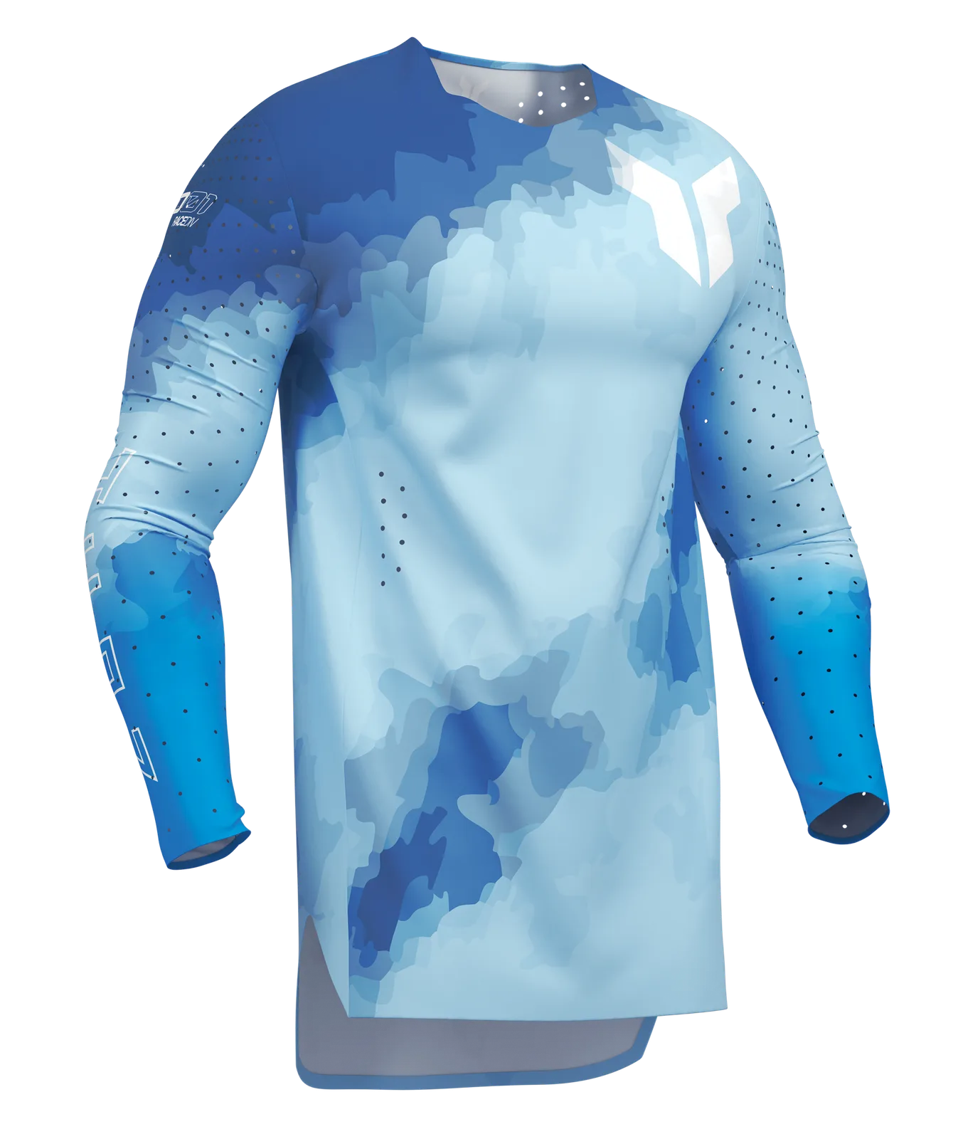 Мотокрос джърси Thor Sportmode Carbon Electric Blue Powder Blue