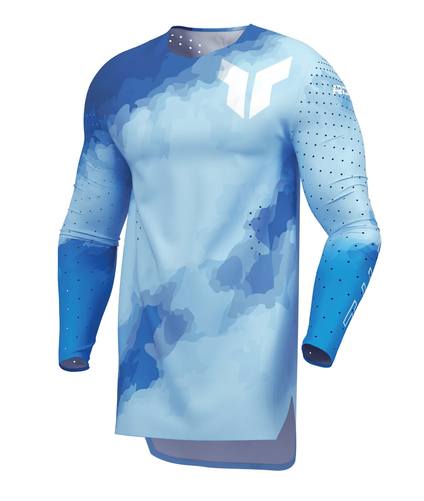 Мотокрос джърси Thor Sportmode Carbon Electric Blue Powder Blue