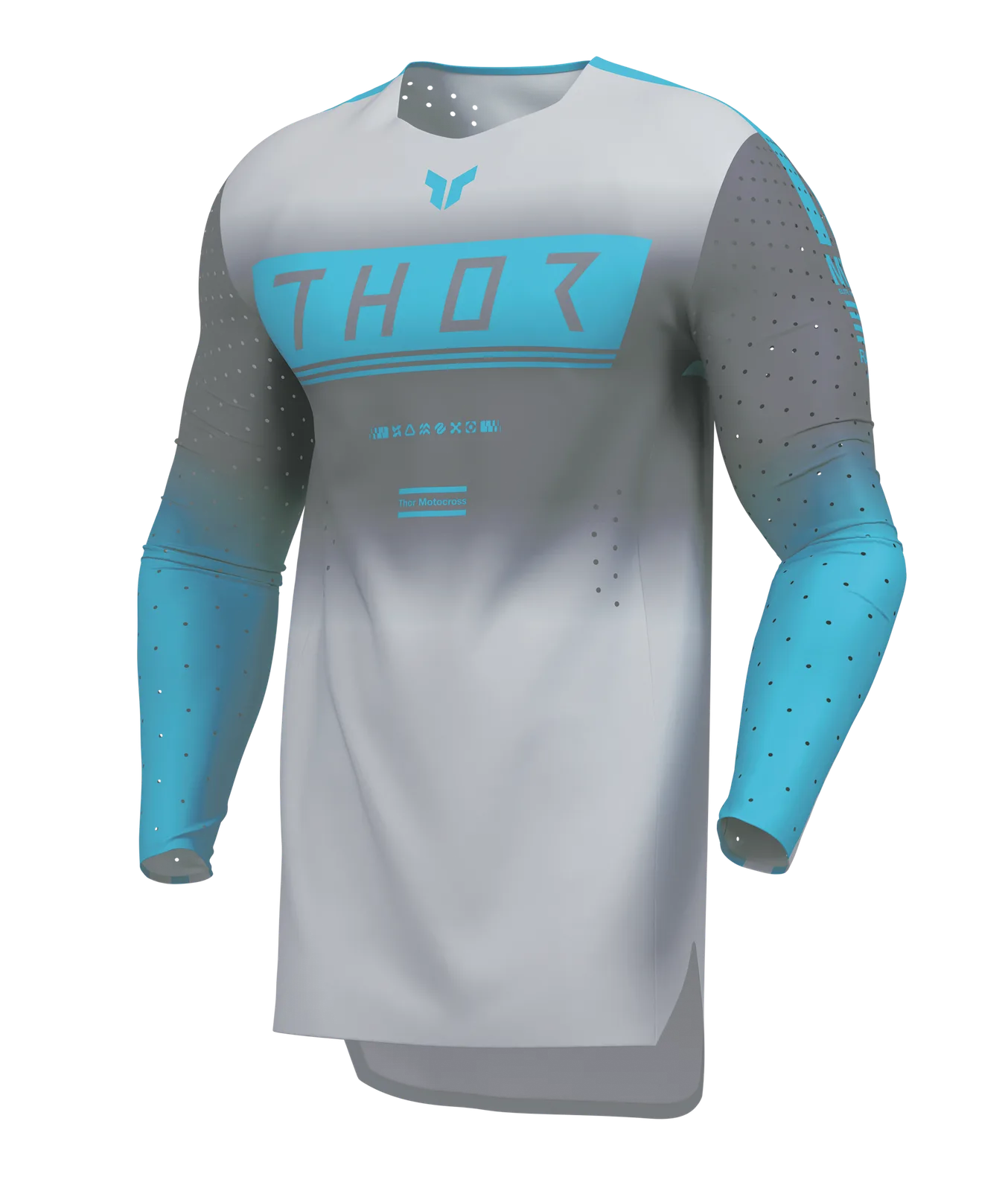 Мотокрос джърси Thor Sportmode Geo Charcoal Gray