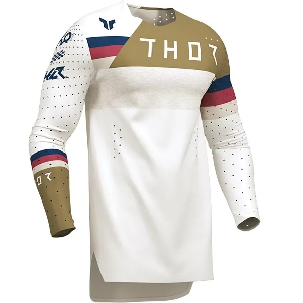 Мотокрос джърси Thor Sportmode League White Copper