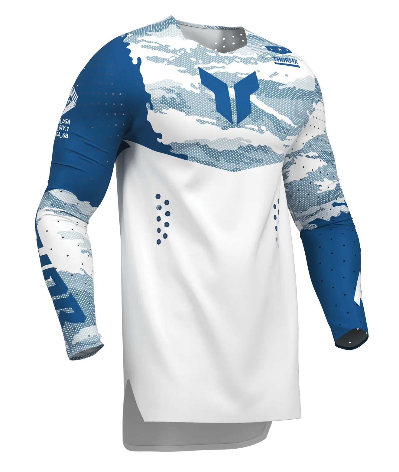 Мотокрос джърси Thor Sportmode Recon White Blue