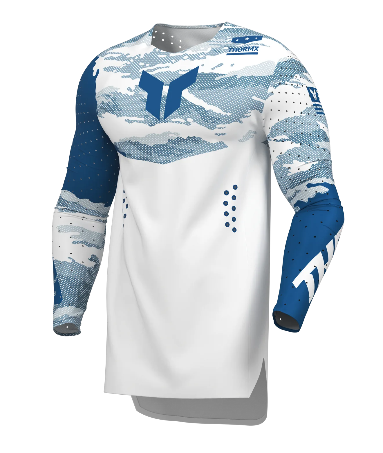 Мотокрос джърси Thor Sportmode Recon White Blue