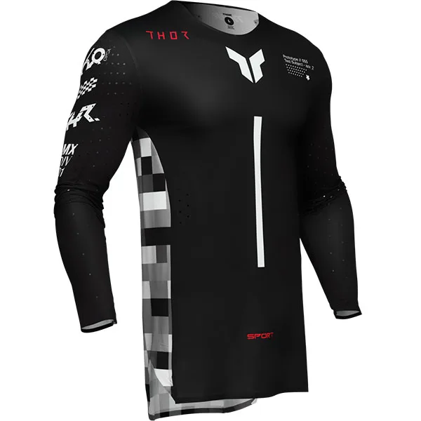 Мотокрос джърси Thor Sportmode Riot Black Red