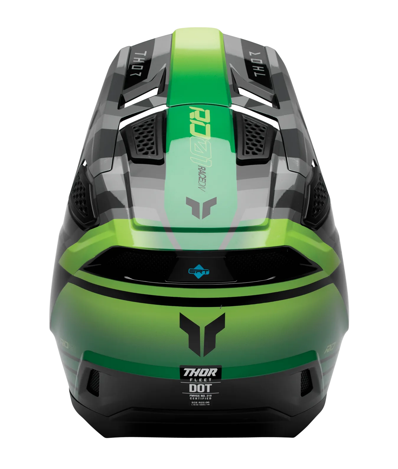 Мотокрос каска Thor Fleet Camber Black Green