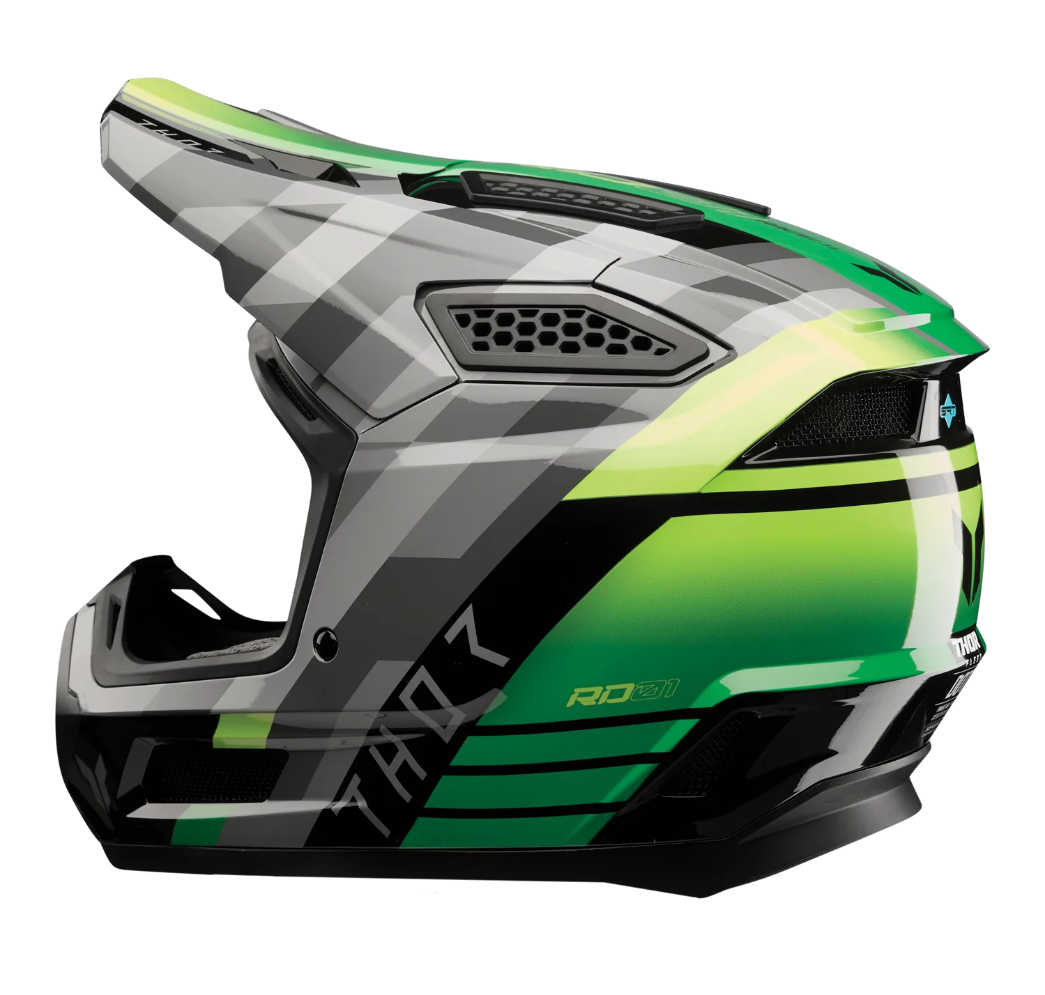 Мотокрос каска Thor Fleet Camber Black Green