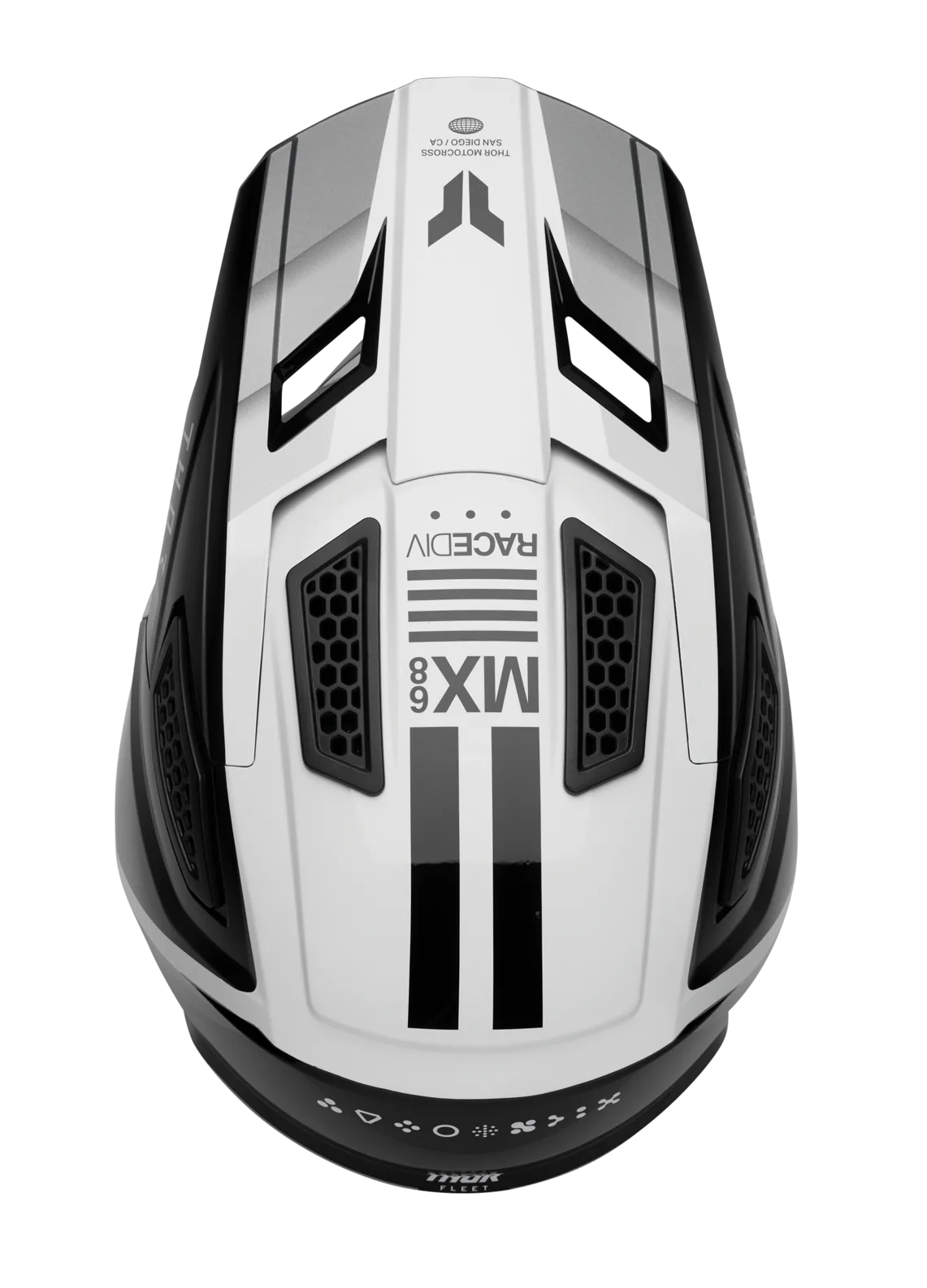 Мотокрос каска Thor Fleet Defy Black White