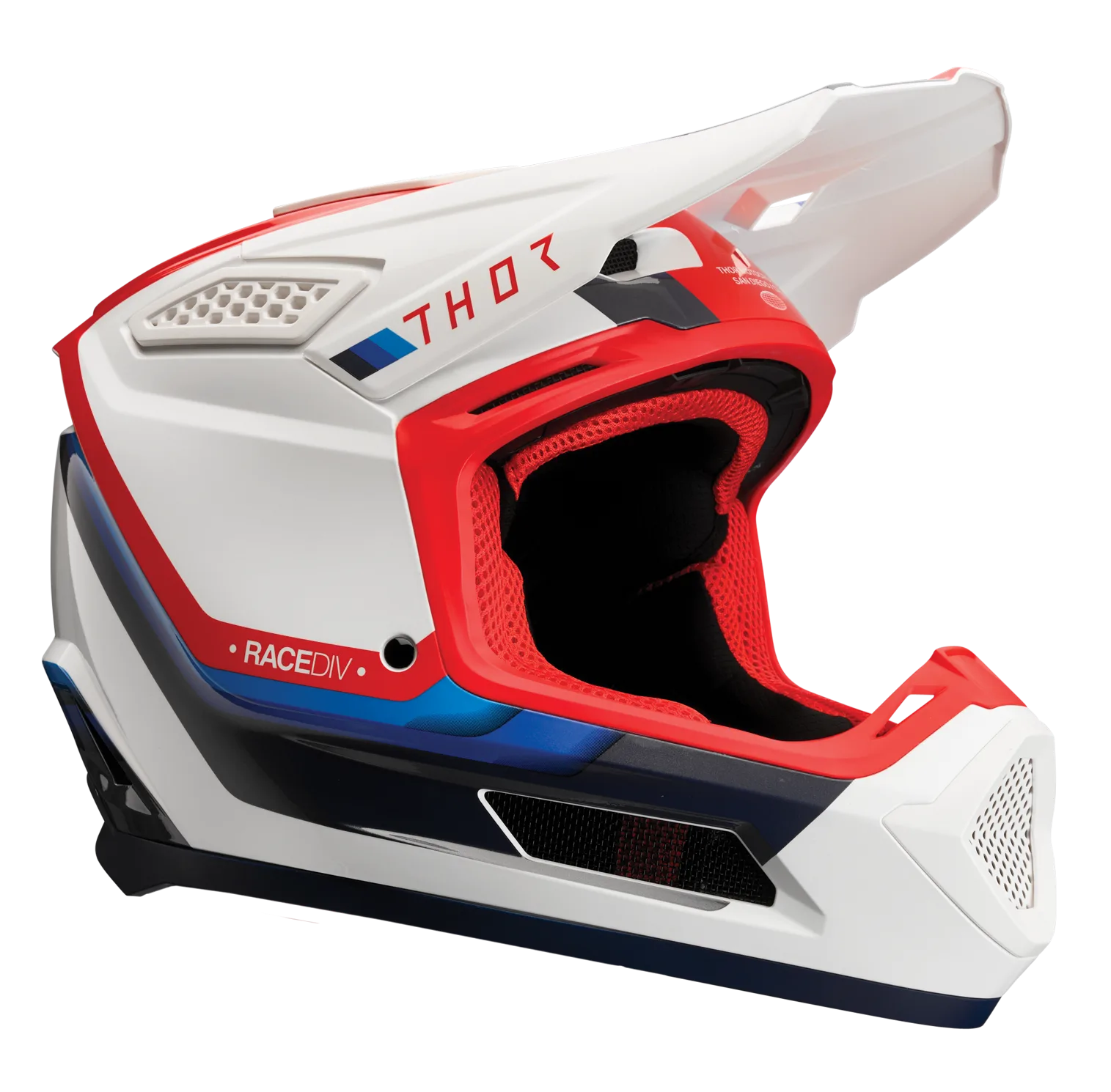Мотокрос каска Thor Fleet Defy White Red Blue