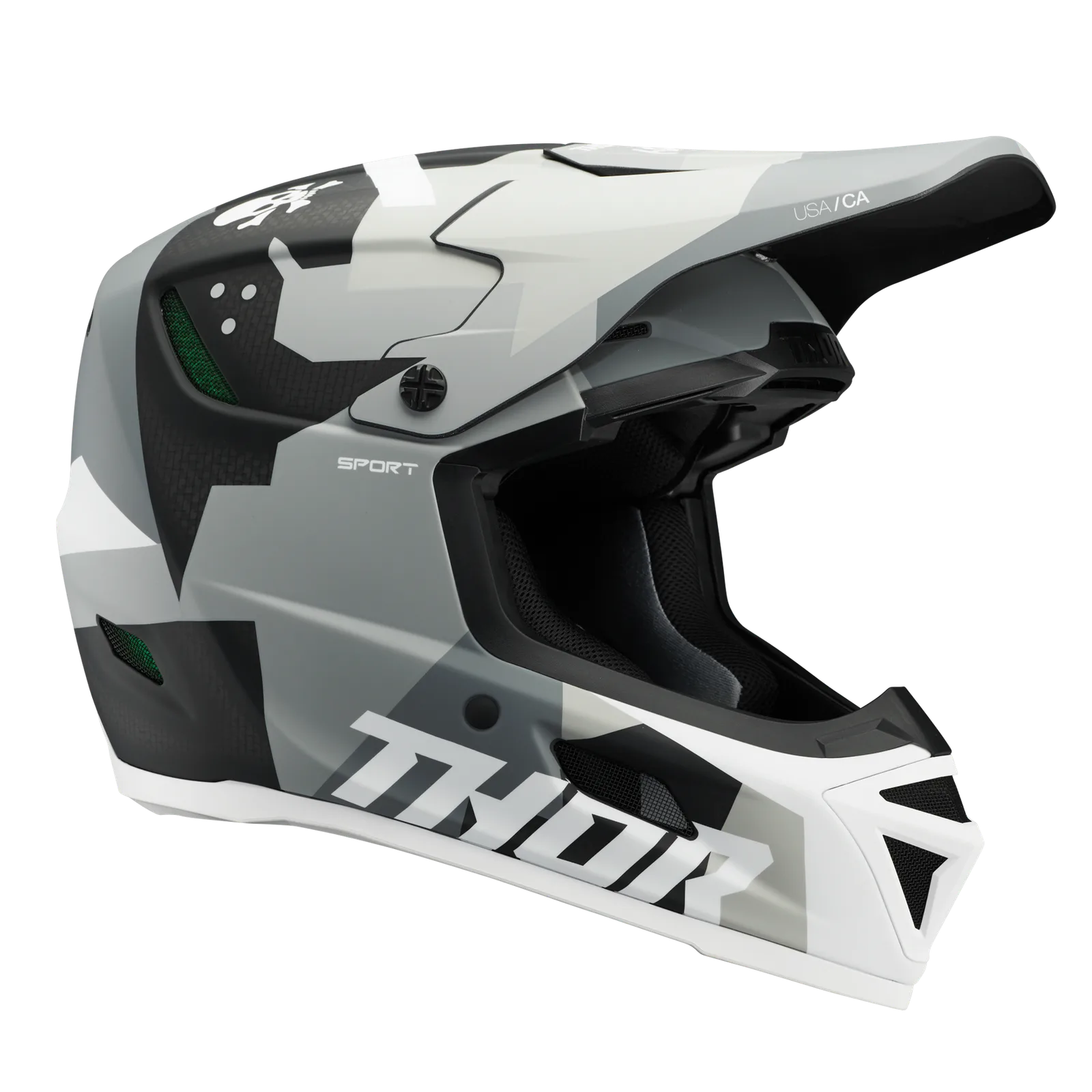 Мотокрос каска Thor Reflex Sport Carbon Brave Gray White