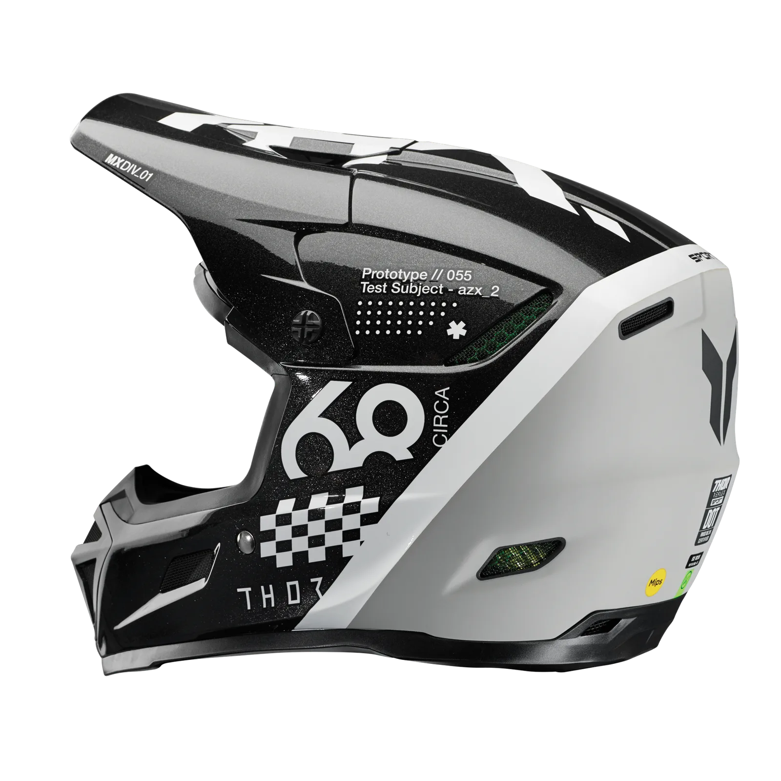 Мотокрос каска Thor Reflex Sport Riot Black White