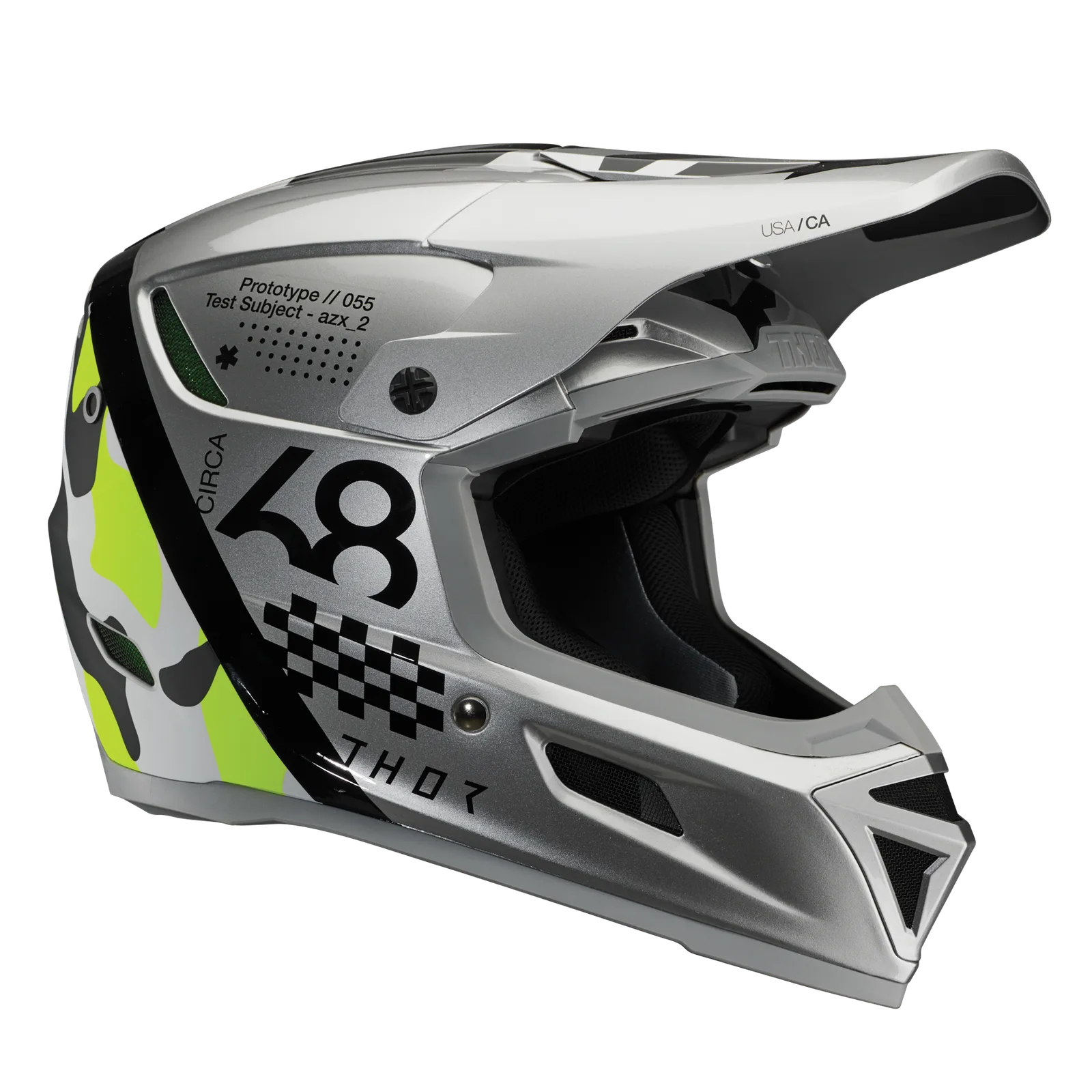 Мотокрос каска Thor Reflex Sport Riot Gray Acid