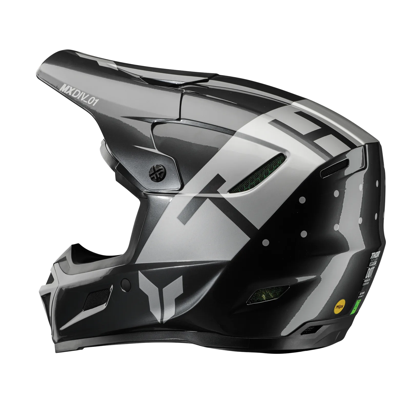 Мотокрос каска Thor Reflex Sport Rogue Charcoal Silver