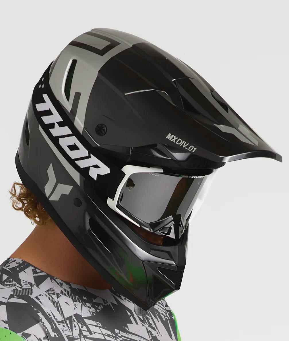 Мотокрос каска Thor Reflex Sport Rogue Charcoal Silver