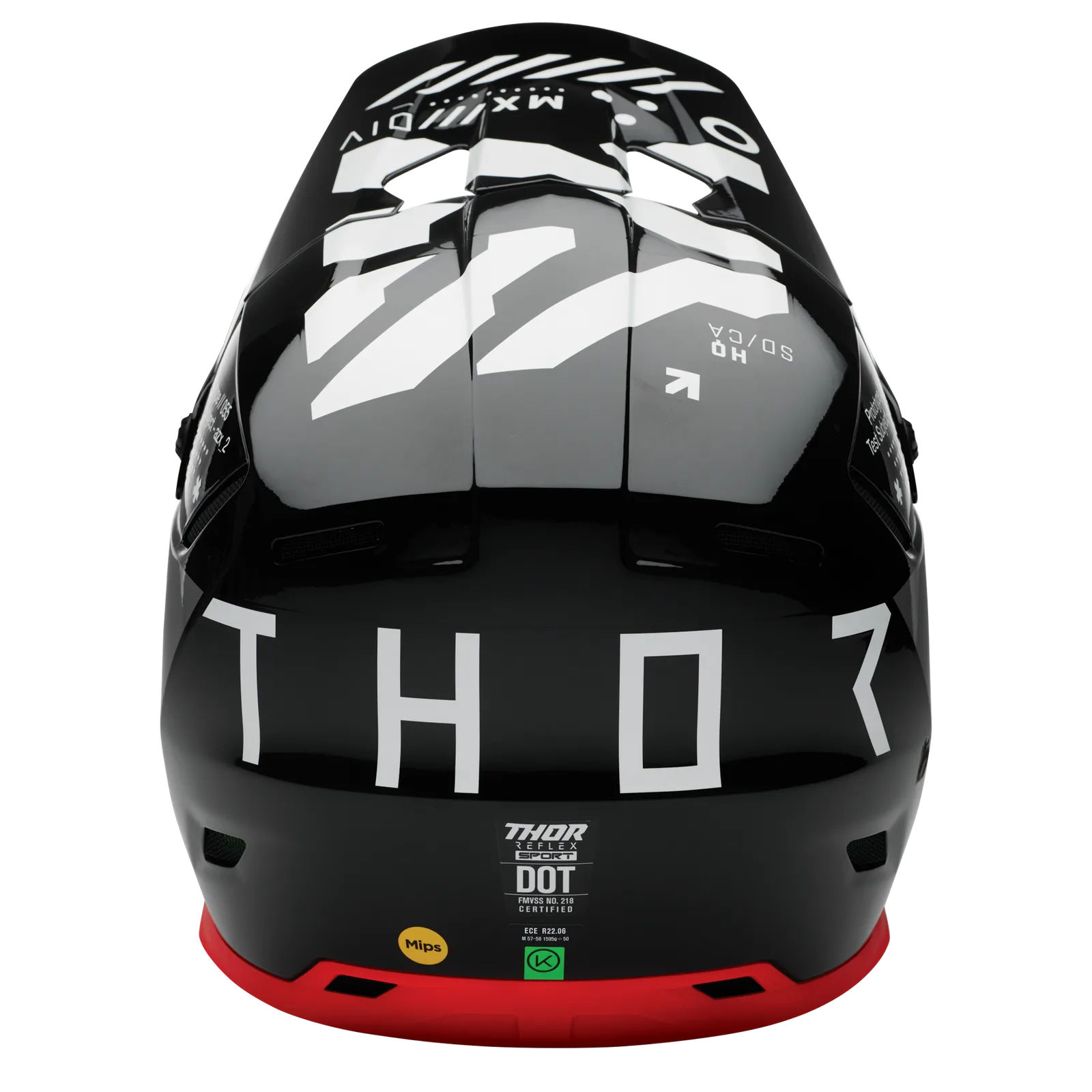 Мотокрос каска Thor Reflex Sport Strike Black Red