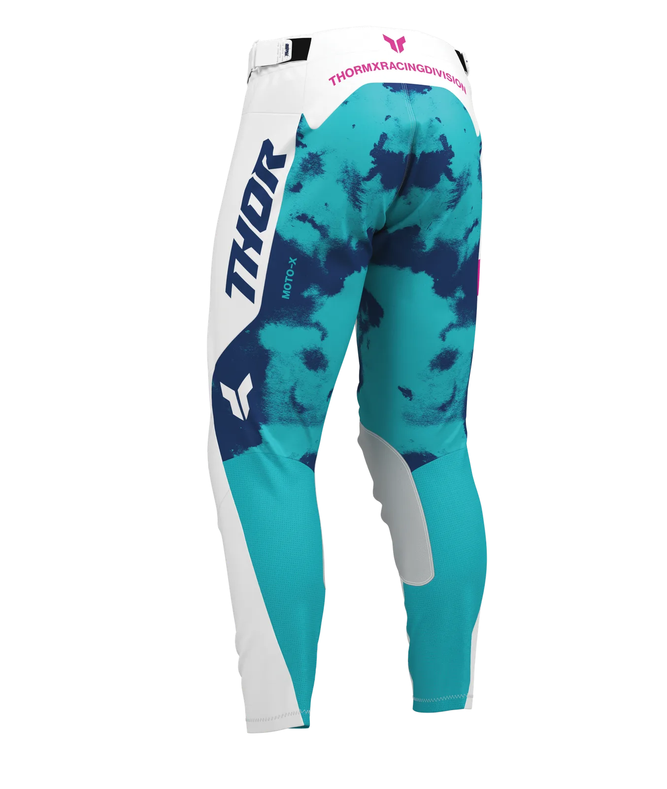Мотокрос панталон Thor Launchmode Bleach White Aqua