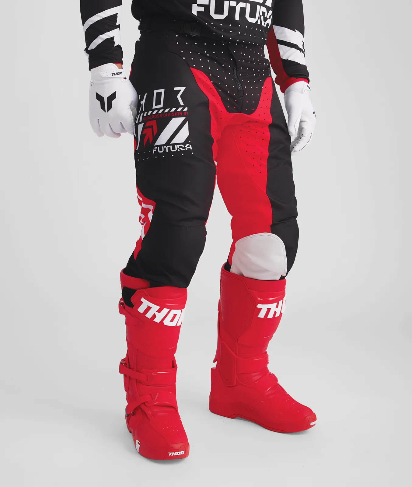 Мотокрос панталон Thor Launchmode Futura Black Red