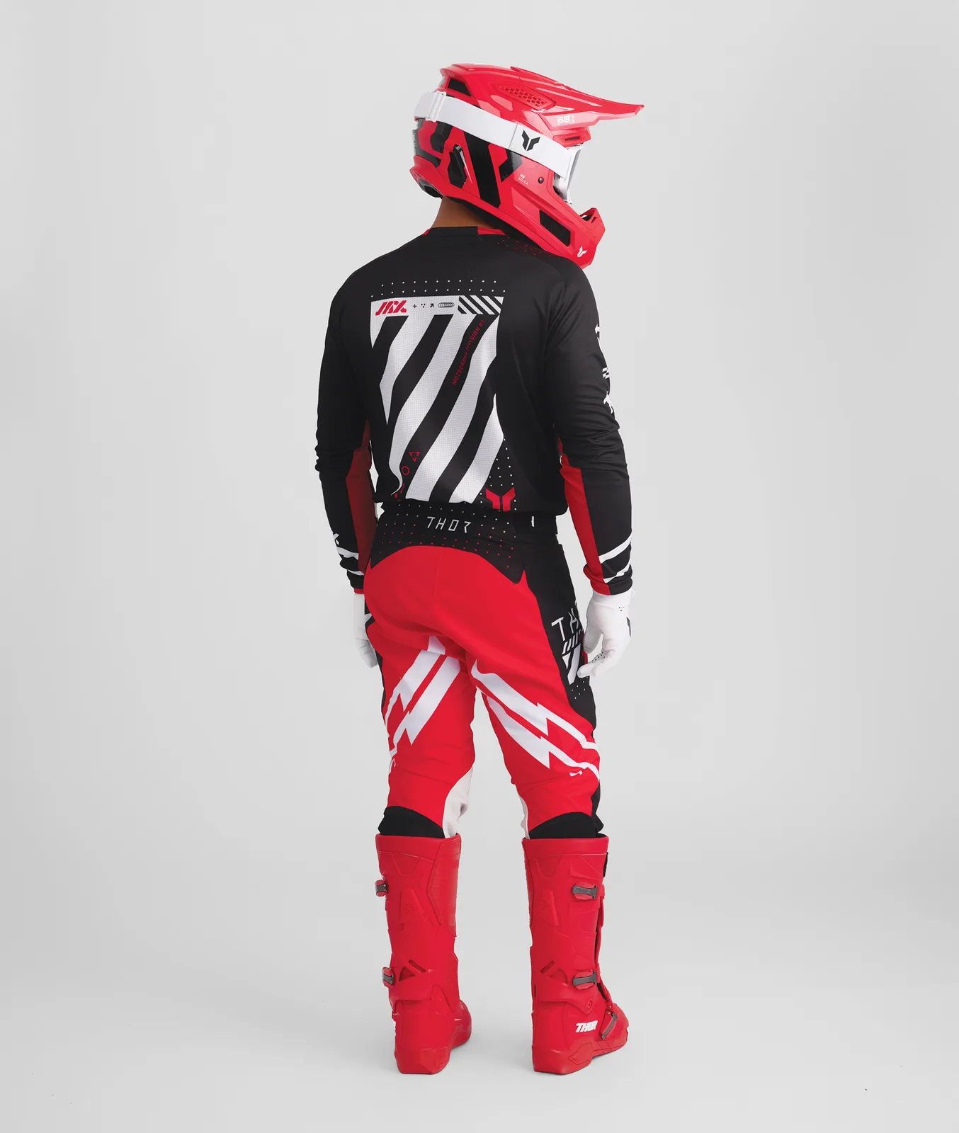 Мотокрос панталон Thor Launchmode Futura Black Red