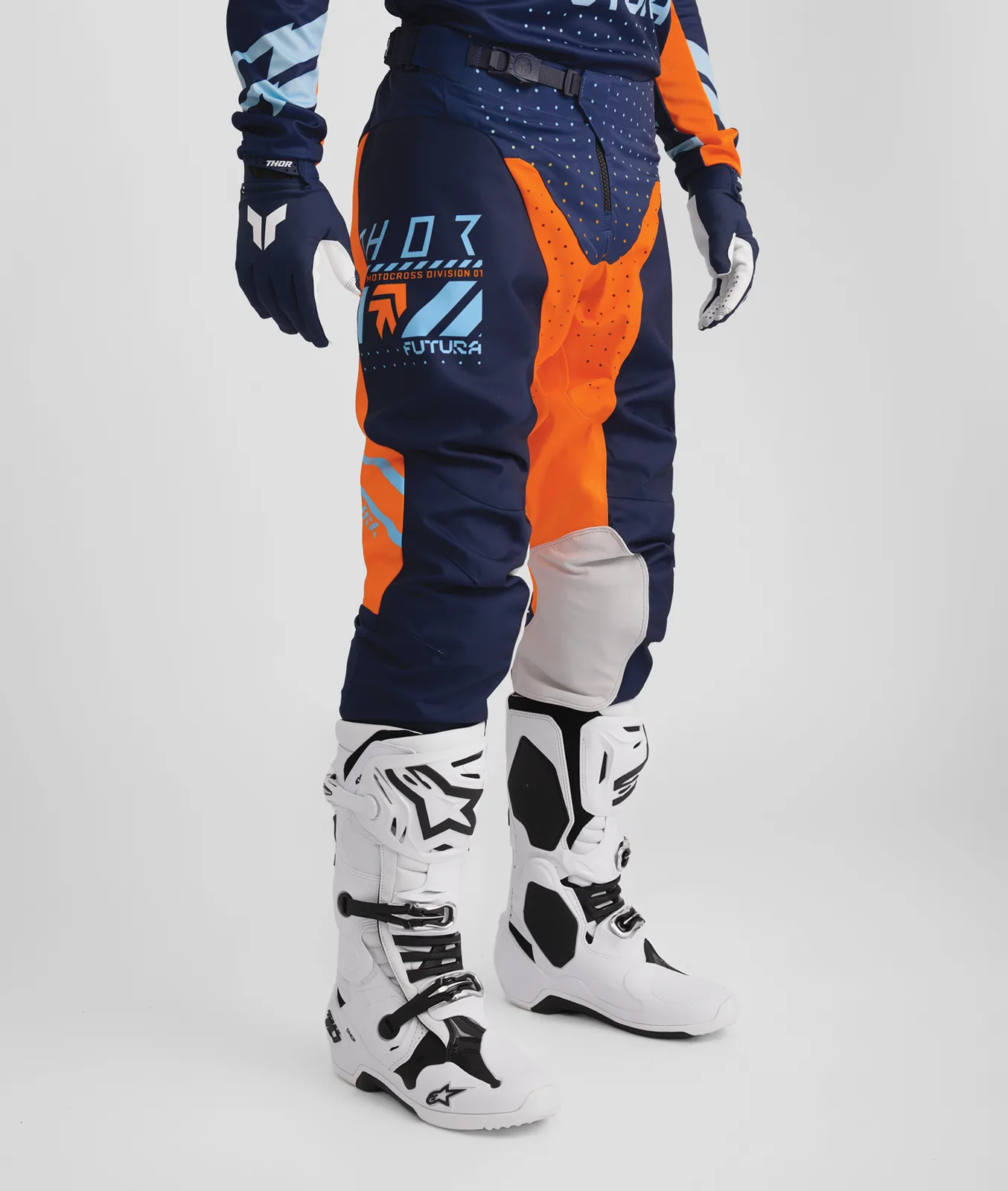 Мотокрос панталон Thor Launchmode Futura Navy Orange