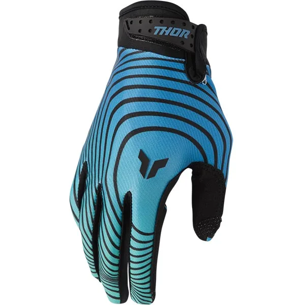 Мотокрос ръкавици Thor Launchmode Identity Teal Black