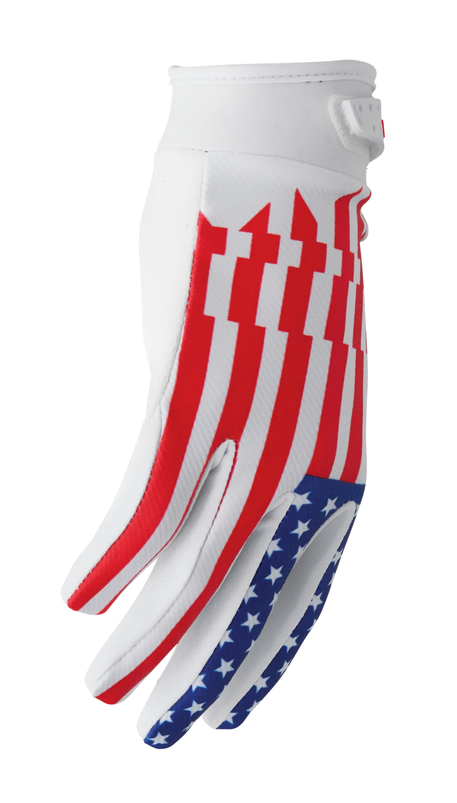 Мотокрос ръкавици Thor Launchmode Patriot Red White Blue