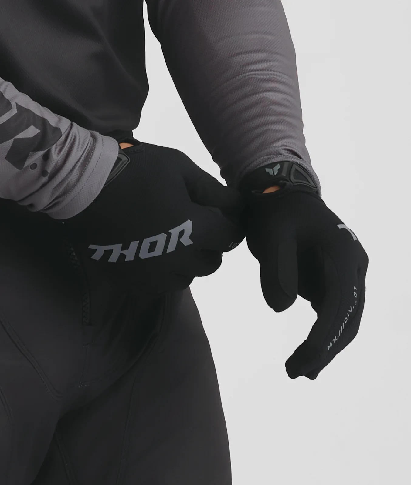 Мотокрос ръкавици Thor Ridemode Static Black