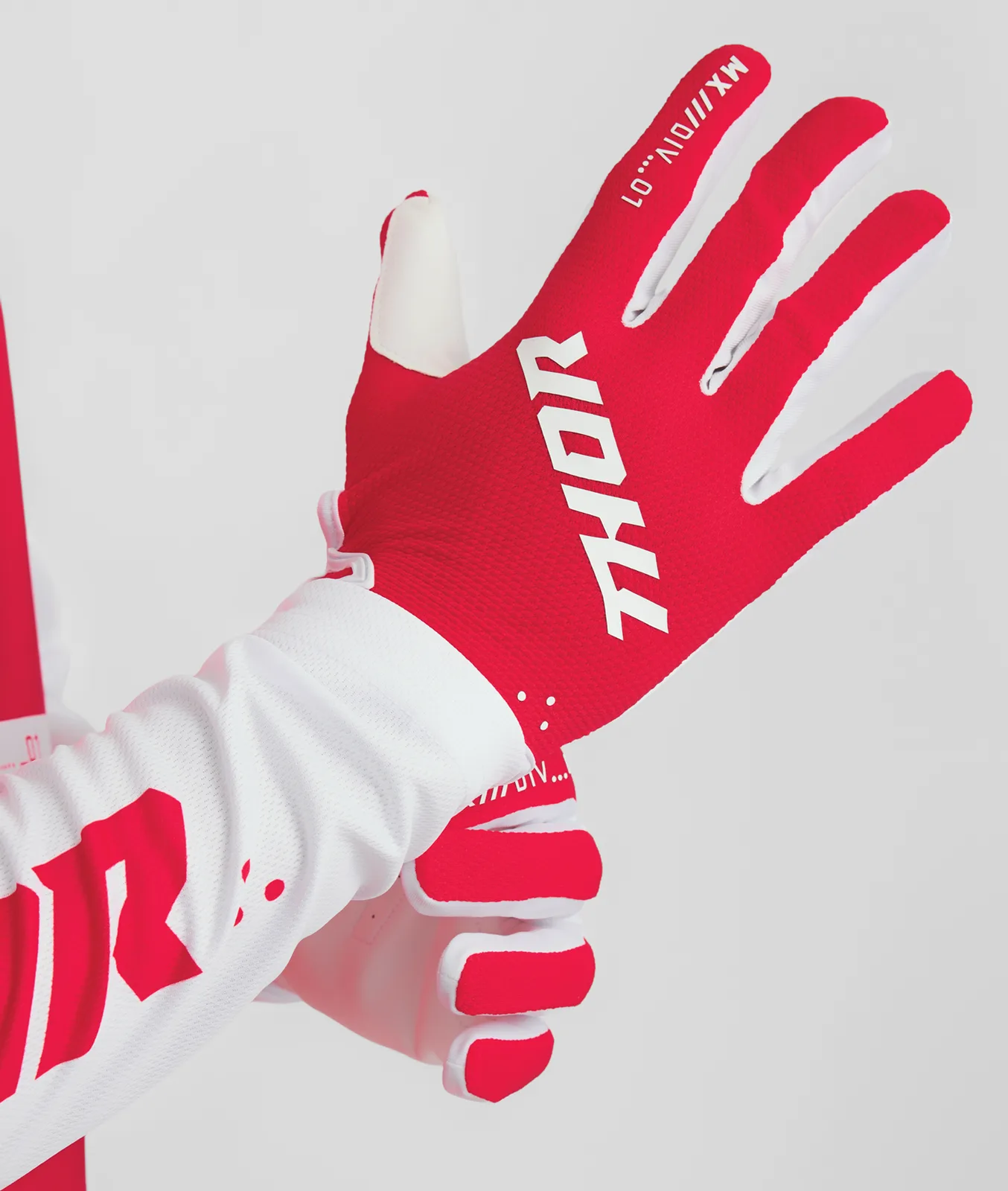 Мотокрос ръкавици Thor Ridemode Static Red
