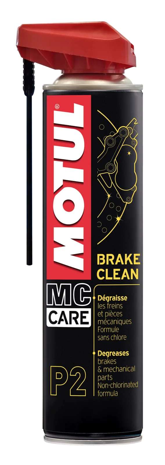 Почистващ препарат за спирачки Motul MC Care P2 Brake Clean — 400 ml