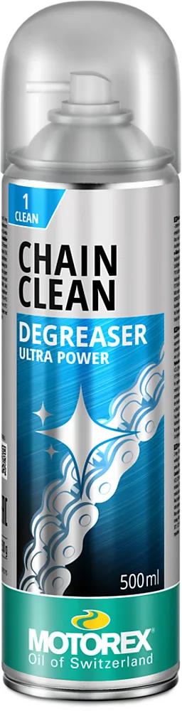Почистващ препарат за верига Motorex Chain Clean Degreaser Spray — 500 ml