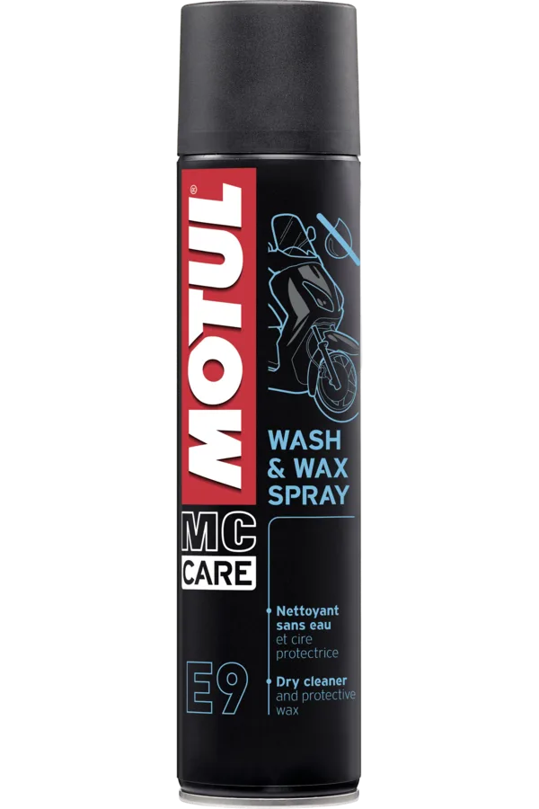 Препарат за поддръжка Motul MC Care E9 Wash & Wax Spray — 400 ml