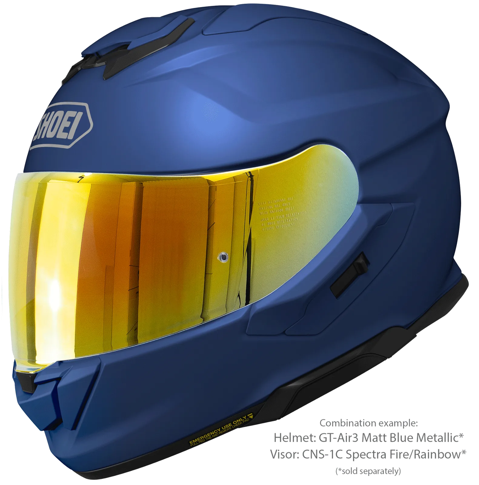 SHOEI GT-Air 3 Matt Blue Metallic