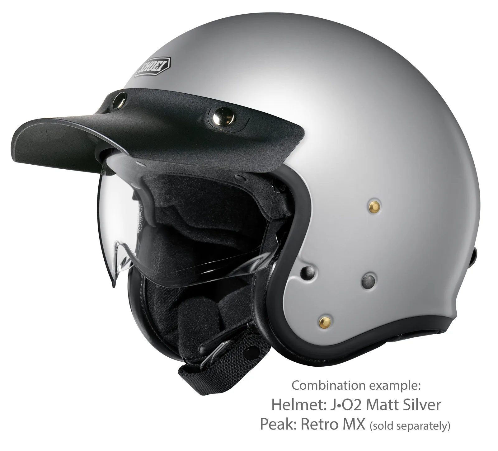 SHOEI J-O2 Matt Light Silver