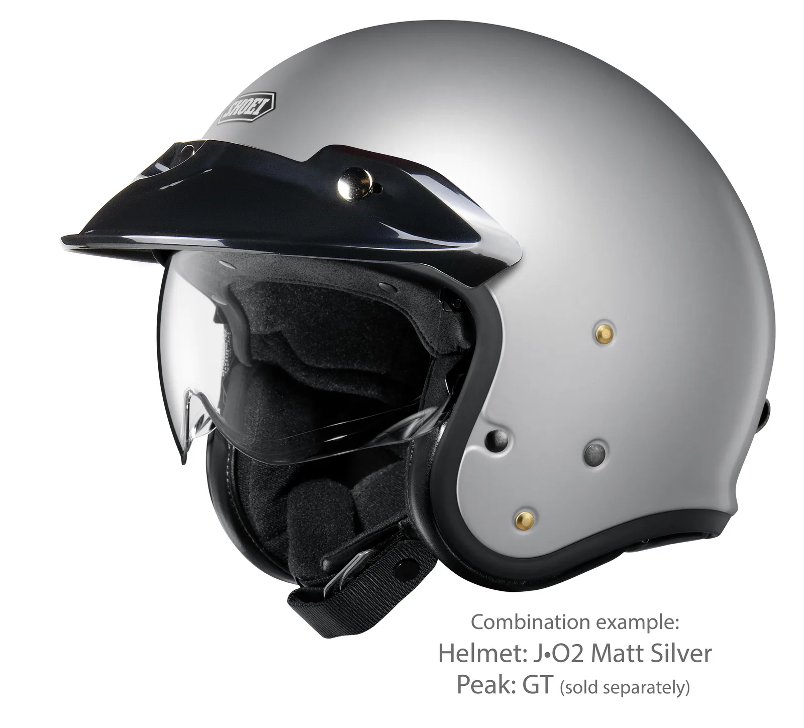 SHOEI J-O2 Matt Light Silver