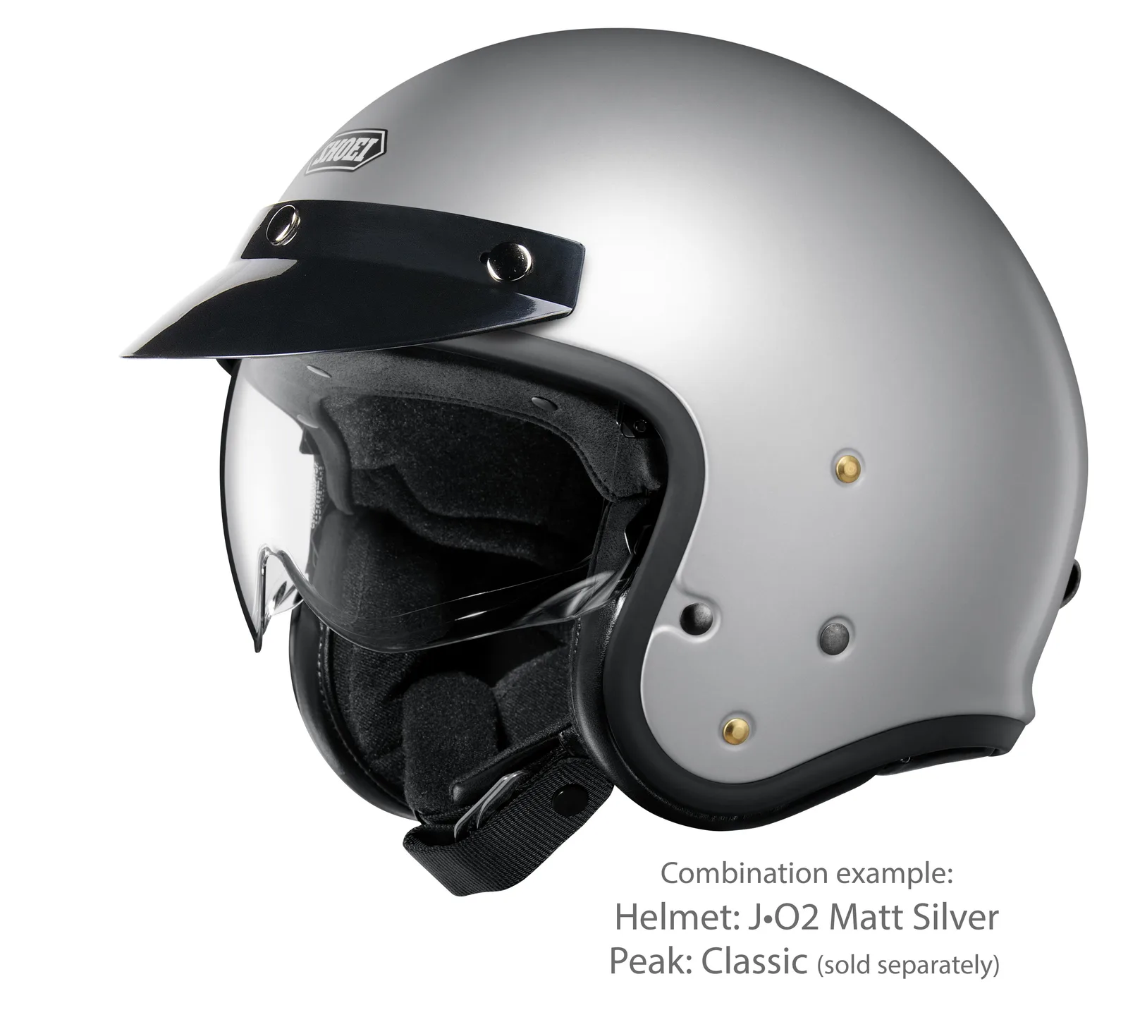 SHOEI J-O2 Matt Light Silver