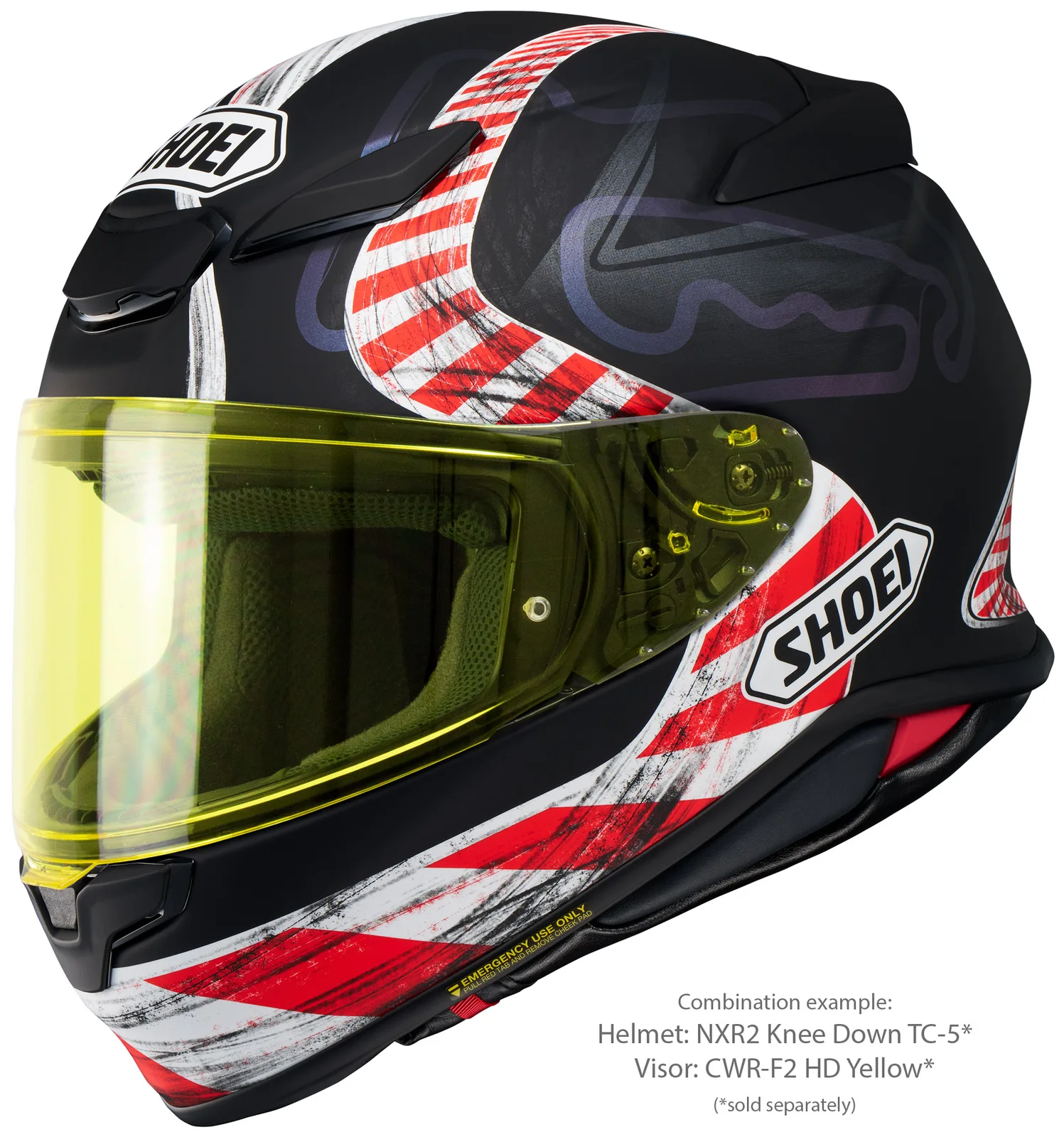 SHOEI NXR2 Knee Down TC-5