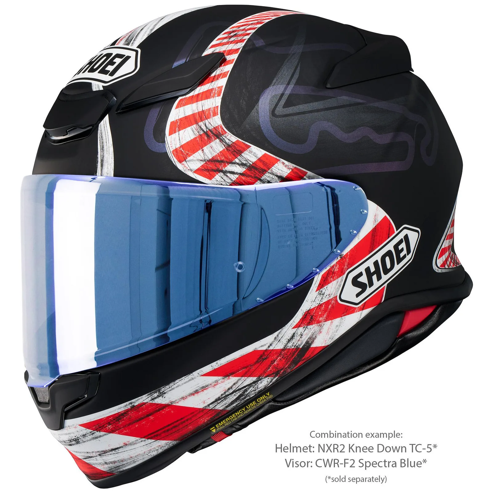 SHOEI NXR2 Knee Down TC-5